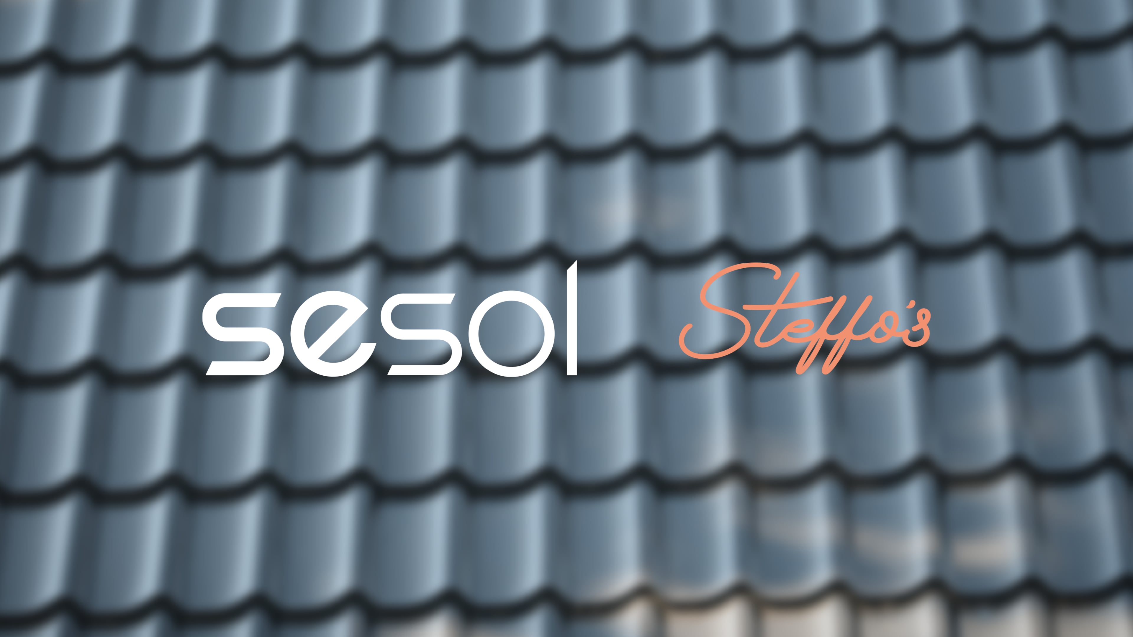 Soligt tak med sesol och Steffos logo