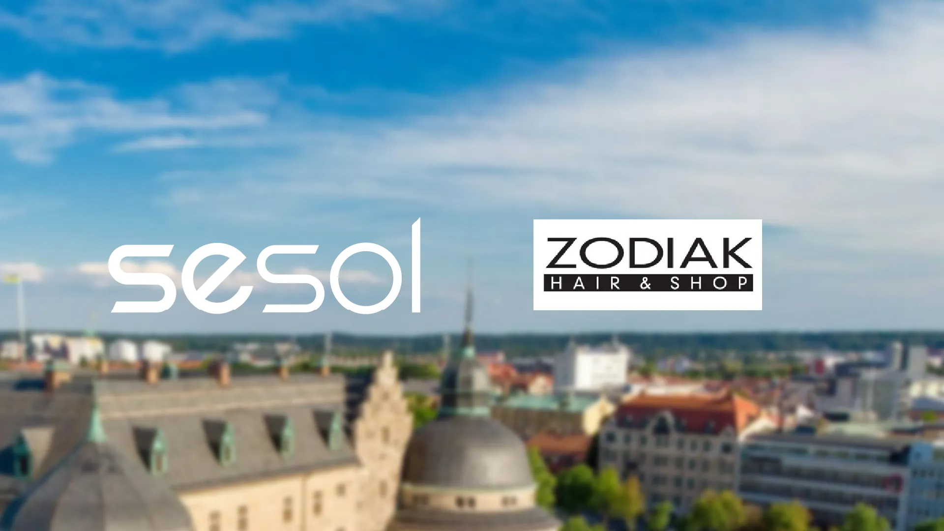 bild över Örebro med sesol och Zodiak logo