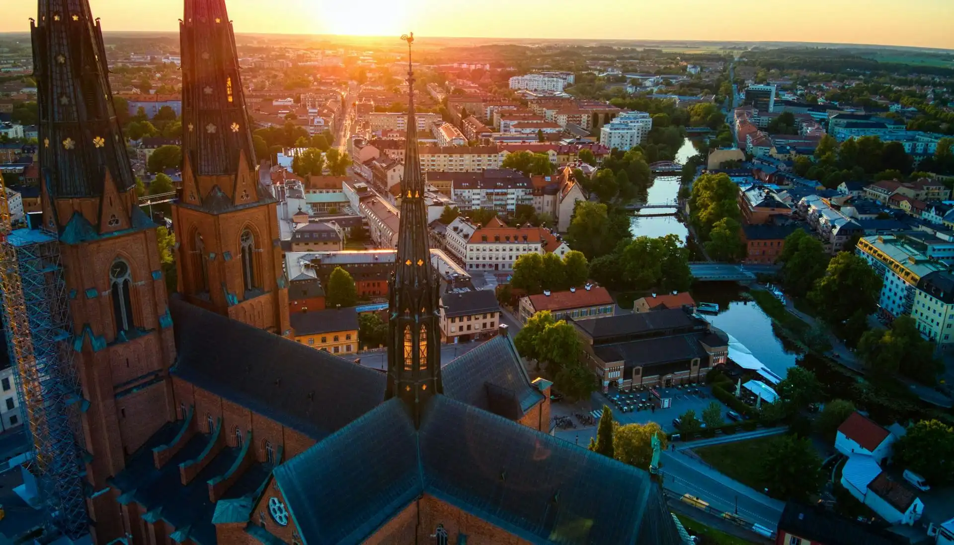 Miljöbild Uppsala domkyrka i soledgången