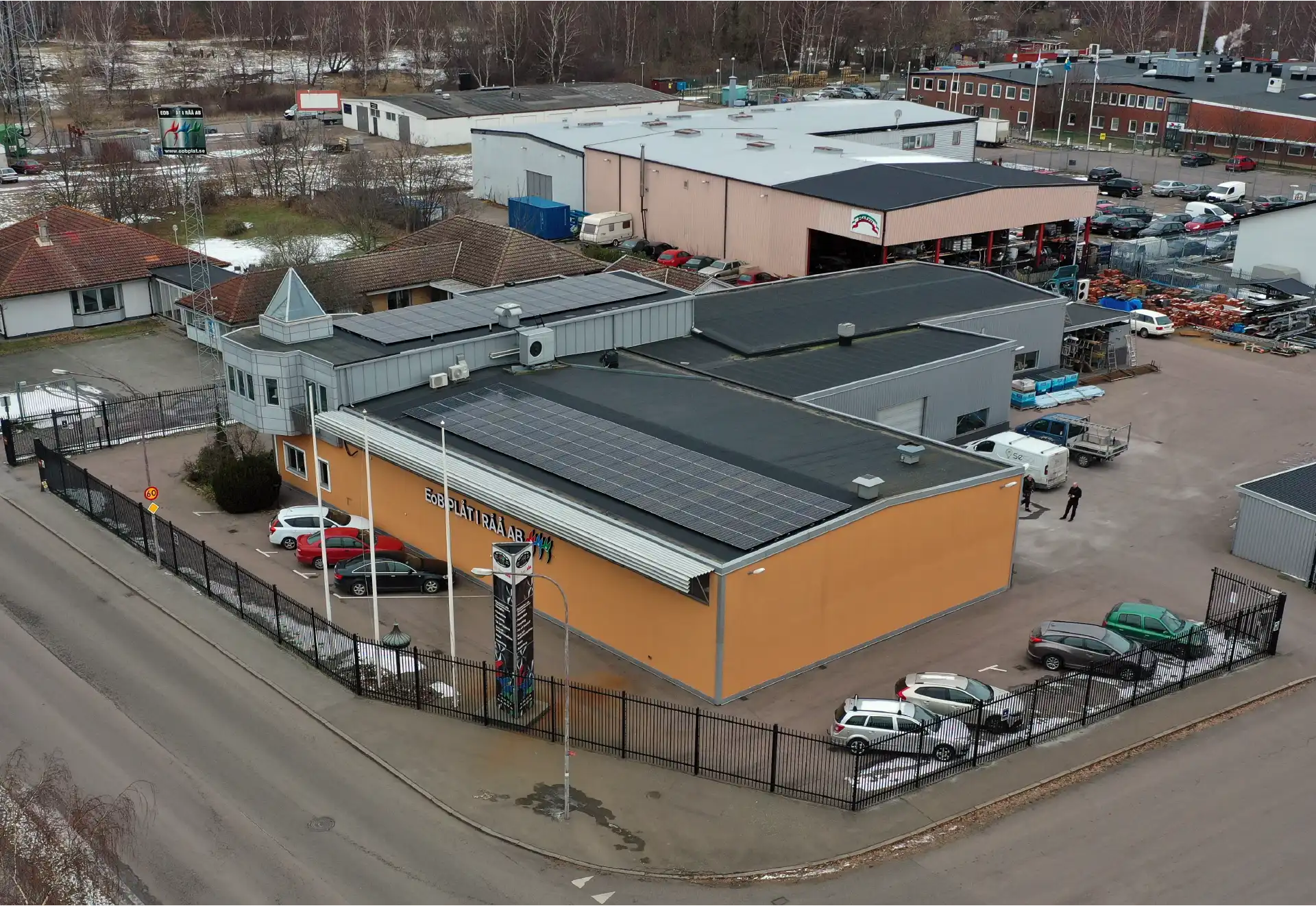 solcellsanläggning på EoB i Råå