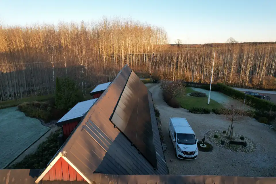 Ladugård med solceller