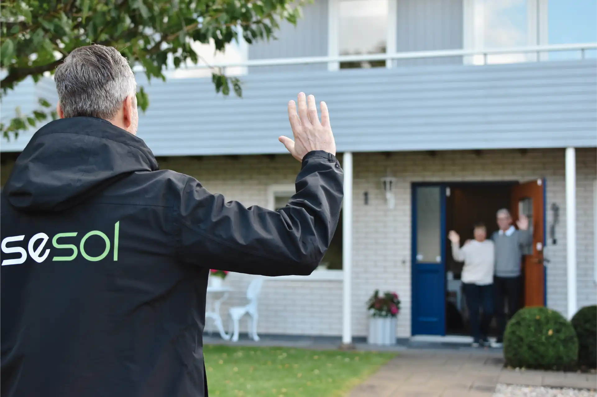 Hälsning vid konsultation av solceller