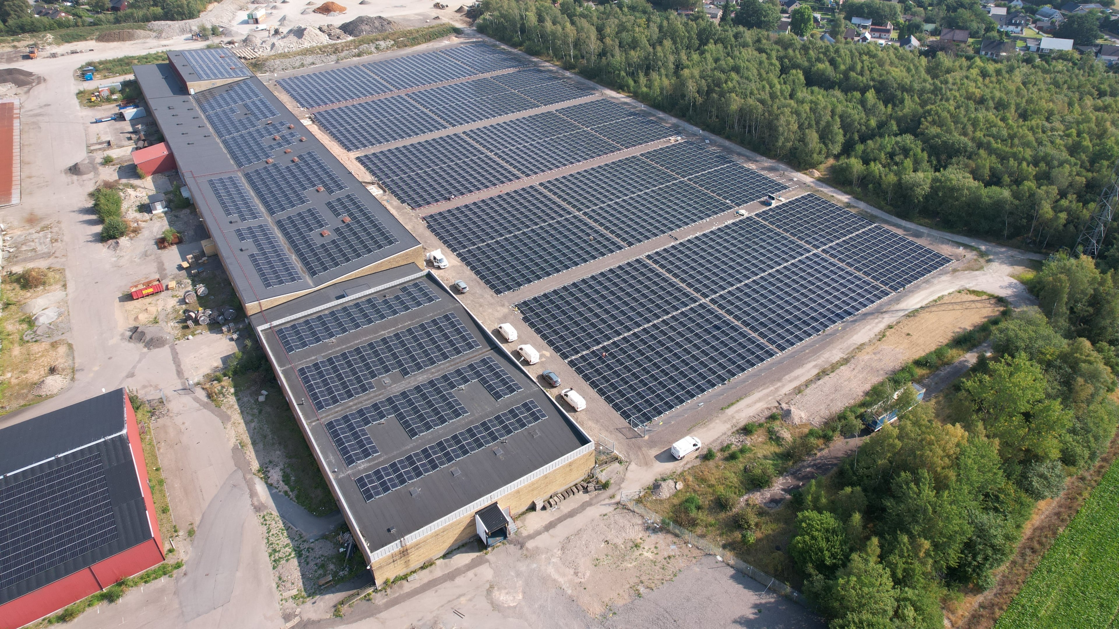 Solcellspark i Ekeby park utanför Helsingborg