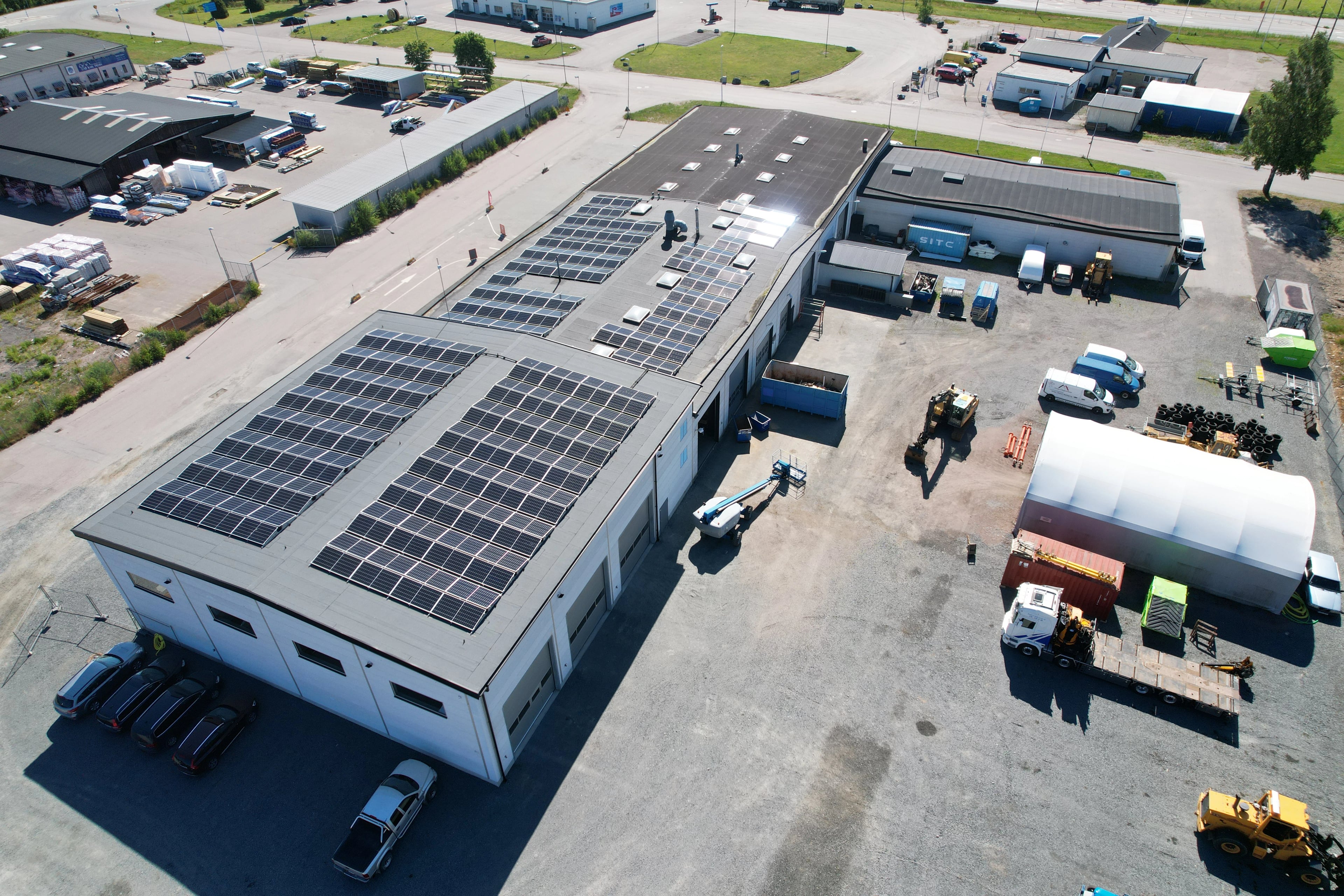 Solcellsanläggning på Laxå industrifastigheter