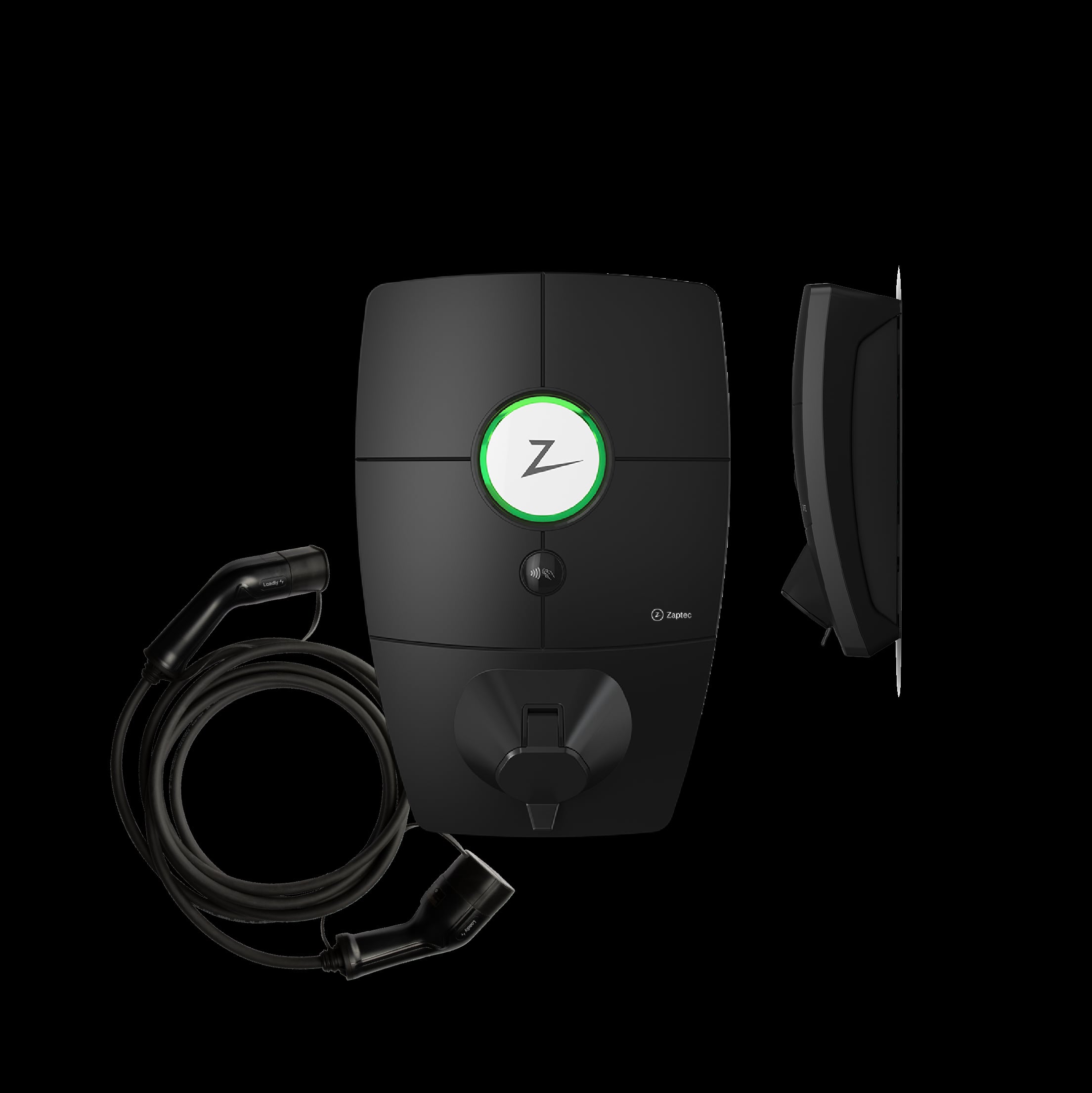 Produktbild laddbox Zaptec Pro med laddkabel