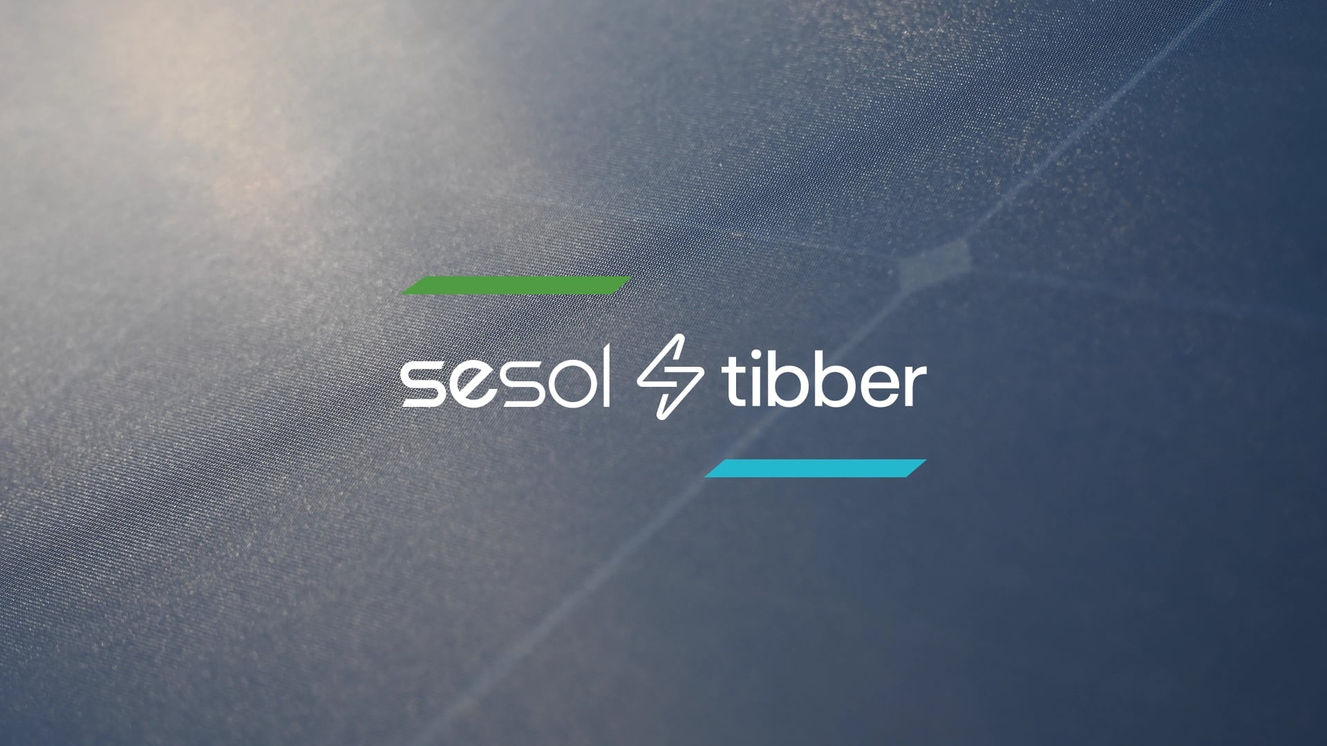 Sesol och Tibber logotyper på solpanel